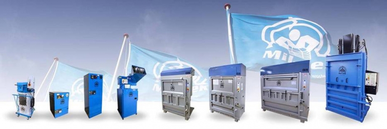 Mil-tek adds 8 new recycling solutions to their range including electric balers and glass crushers.