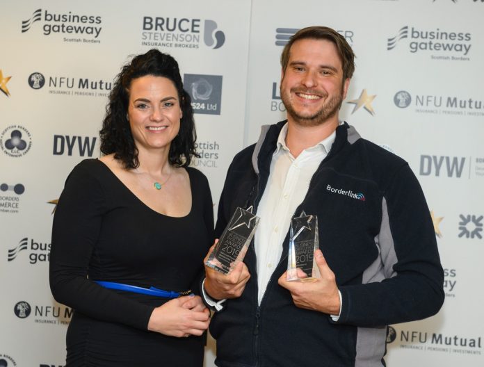 DH&Co director, Victoria Ivinson, presenting Borderlink with the 'High Growth Turnover Business of the Year' Award. - Credit to Phil Wilkinson