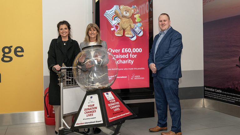 Children’s charity hails ‘tremendous impact’ of partnership with Aberdeen International Airport