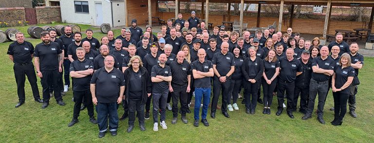 Team spirit was on show as Optimum Eco Group staff gathered to celebrate milestone anniversaries for its two core companies based in Irvine