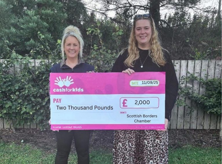 From awards to impact: £2,000 donated to Cash for Kids Borders!
