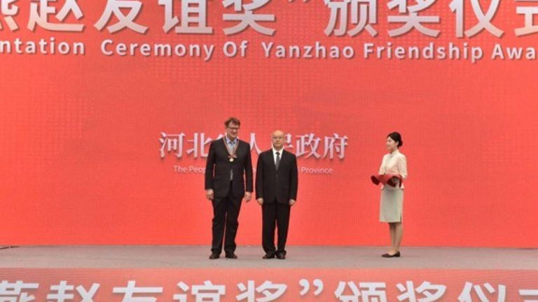 University of Aberdeen Professor honoured with Hebei Province’s highest award for international experts