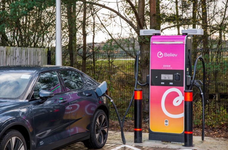 Believ Installs Ultra Rapid Charging Hub in Aberdeen